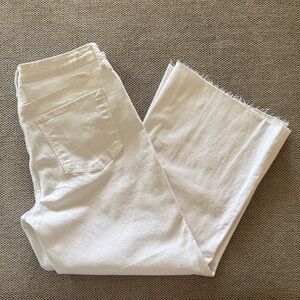 Kut from the Kloth Women's Meg White Wide Leg Jeans